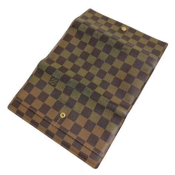 Authentic Louis Vuitton Portefeuille Damier Ebene Leather Wallet jp90-111425 - Picture 7 of 16